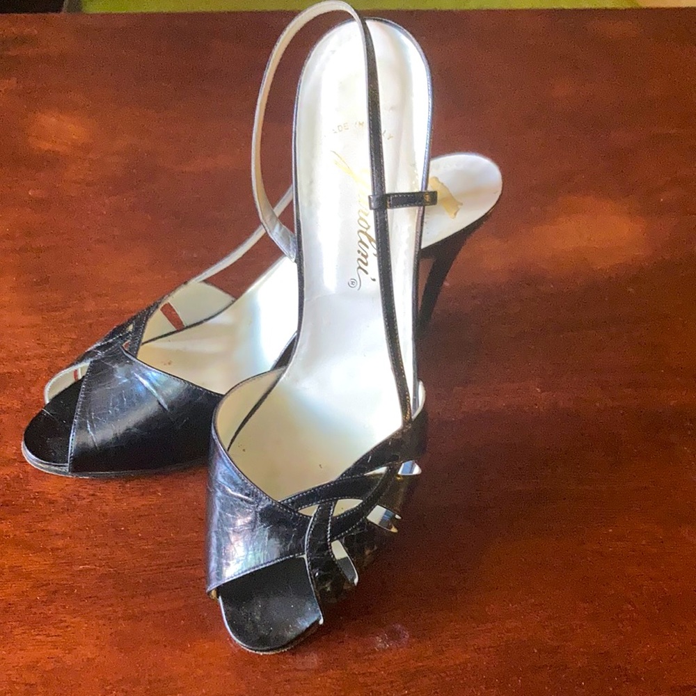 Black Strappy Heel